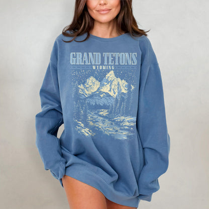 Grand Teton National Park Comfort Colors Crewneck - Image 4