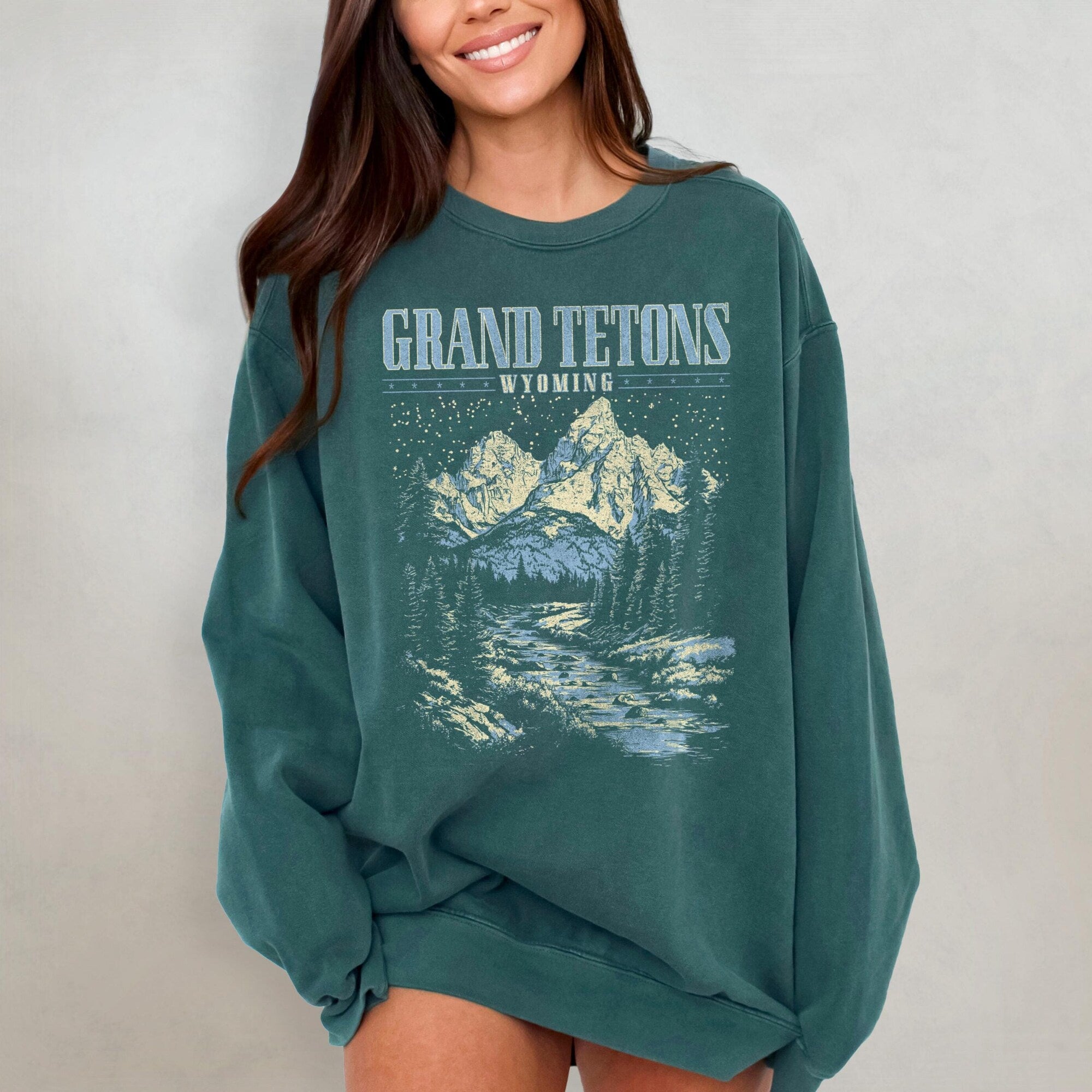 Grand Teton National Park Comfort Colors Crewneck - Image 2