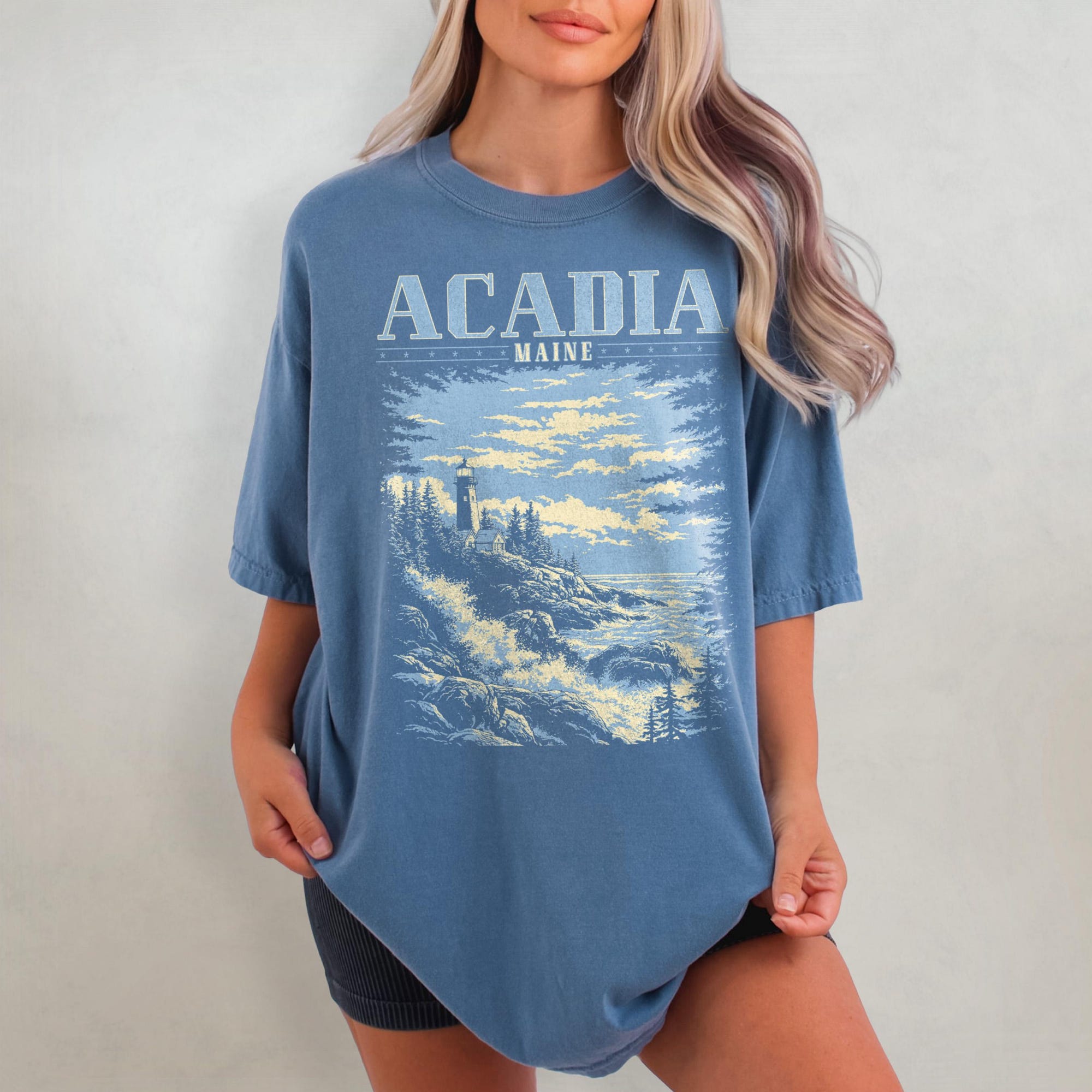 Acadia National Park Comfort Colors T‑Shirt | Maine Coast Tee - Image 2