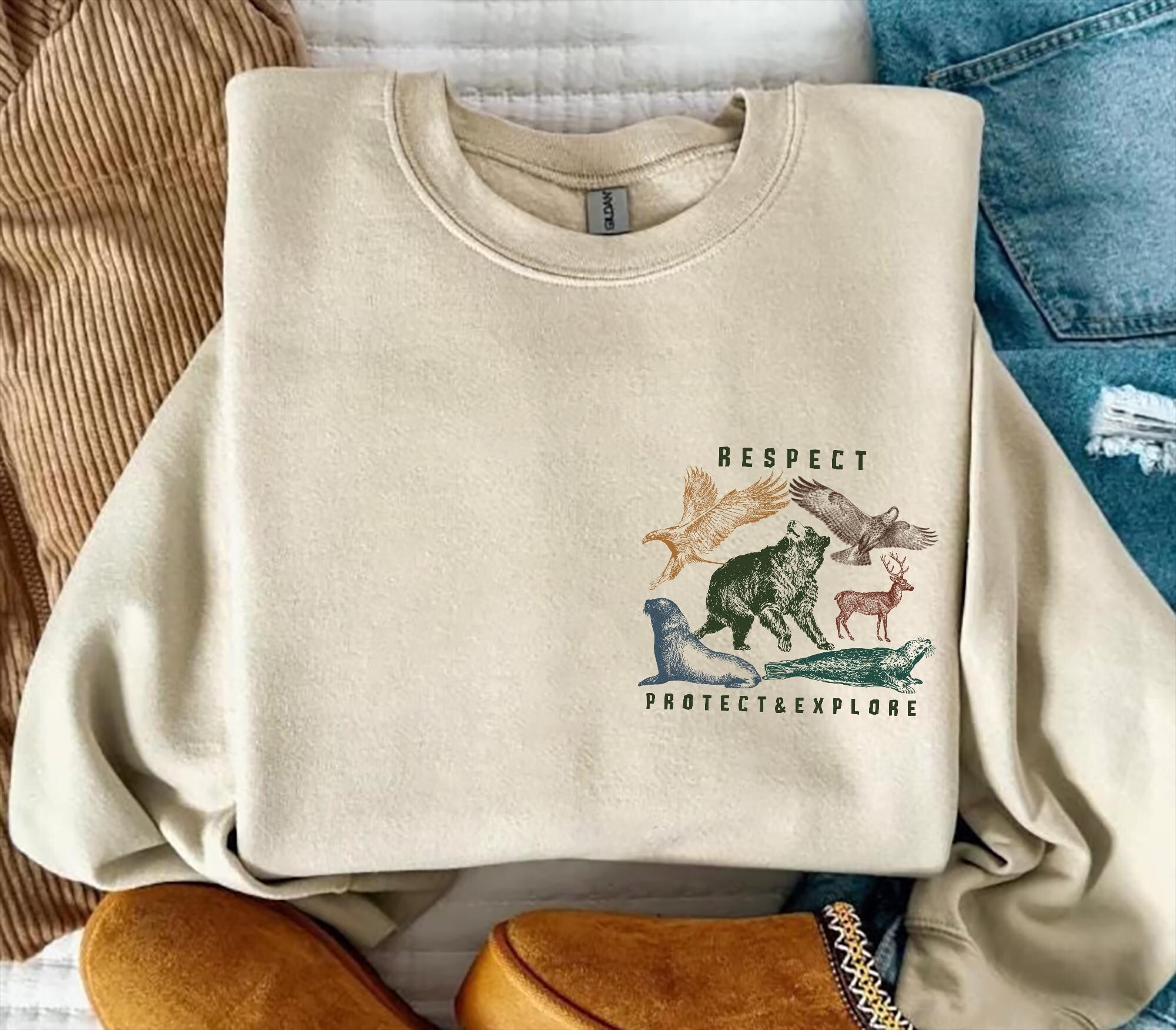 Protect Our National Parks Crewneck Sweatshirt - Image 3
