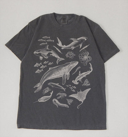 90s Retro Ocean Animals Comfort Colors Tee - Image 7