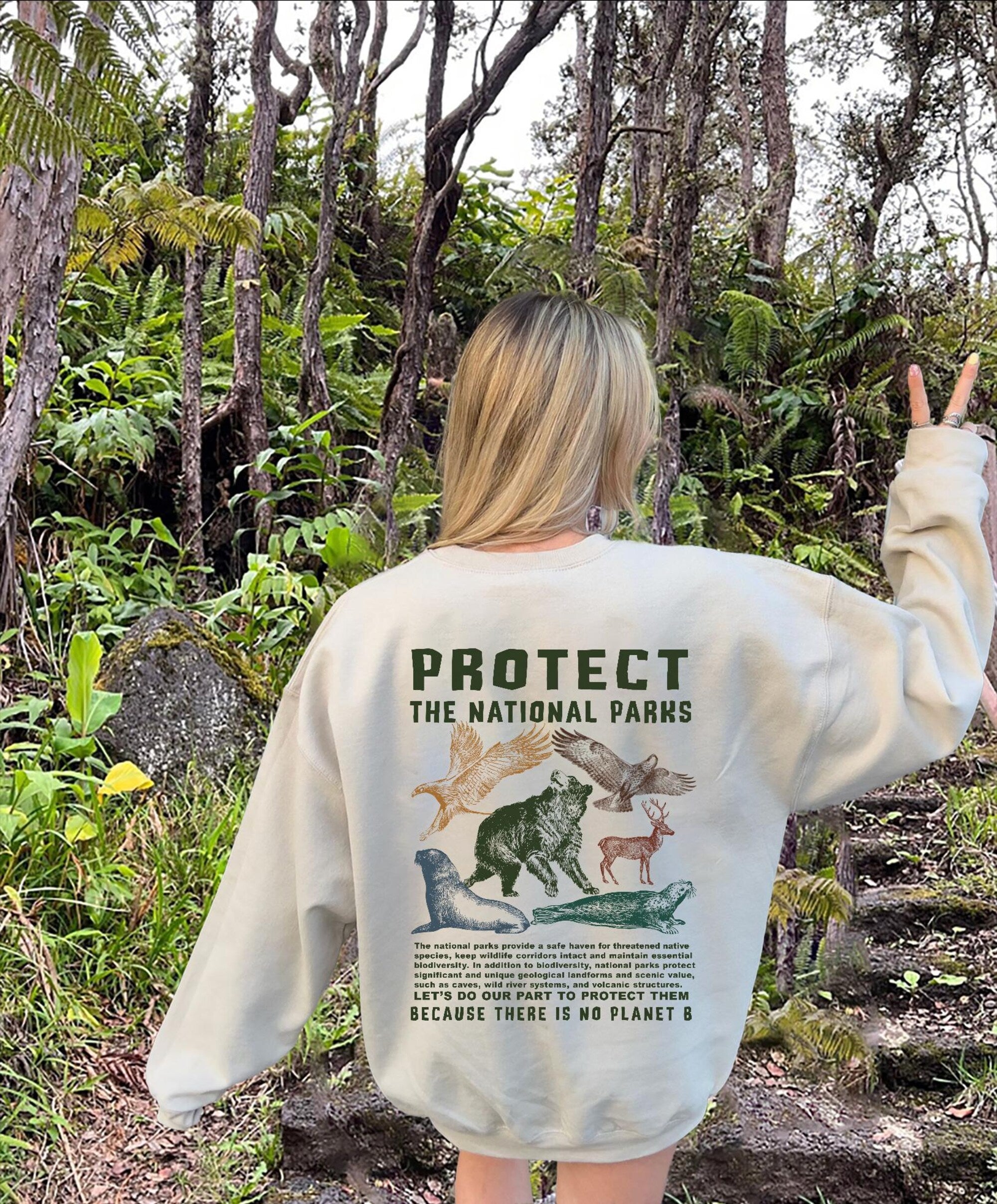 Protect Our National Parks Crewneck Sweatshirt