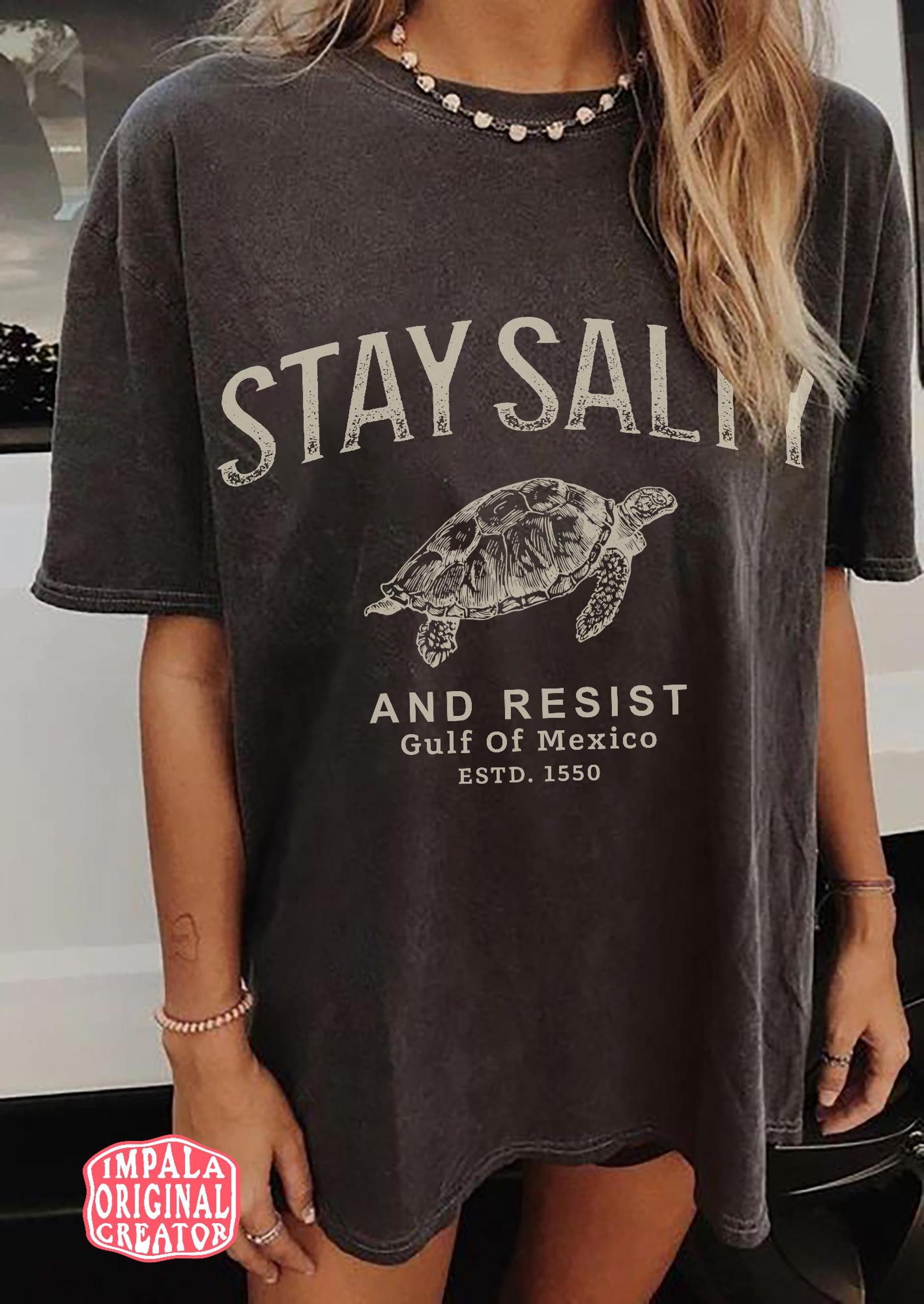 Stay Salty Gulf of Mexico Resistance Comfort Colors® Tee - Image 3