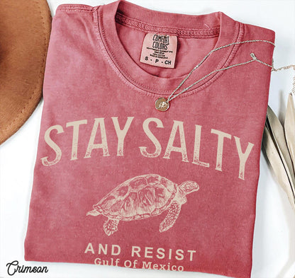 Stay Salty Gulf of Mexico Resistance Comfort Colors® Tee - Image 7