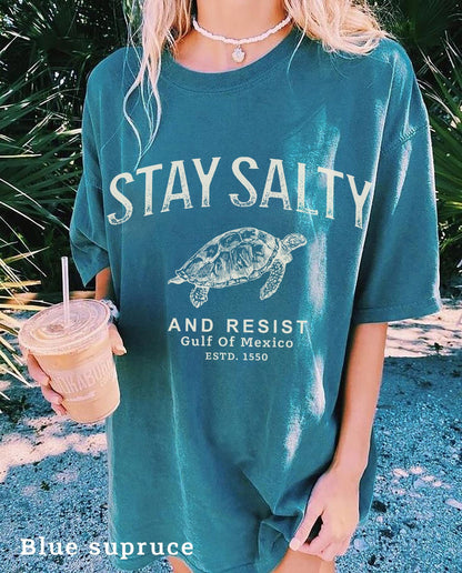 Stay Salty Gulf of Mexico Resistance Comfort Colors® Tee - Image 2