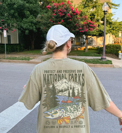 90s National Parks Tee – Front & Back Print, Comfort Colors - Image 7