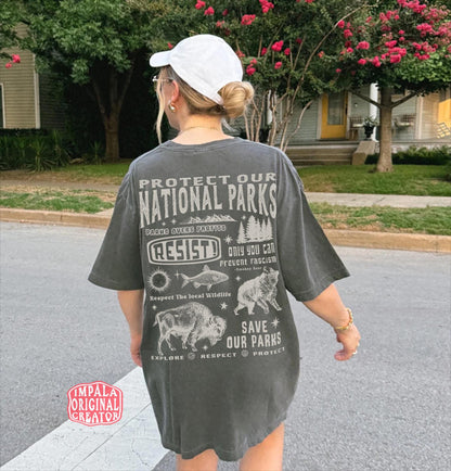 Protect Our National Parks Comfort Colors Shirt | Parks Over Profit - Image 5