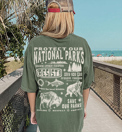 Protect Our National Parks Comfort Colors Shirt | Parks Over Profit - Image 7