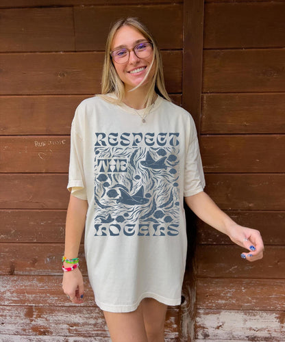 Respect the Locals Manta Ray Tee – Save the Oceans Shirt - Image 4