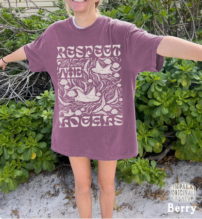 Respect the Locals Manta Ray Tee – Save the Oceans Shirt - Image 7