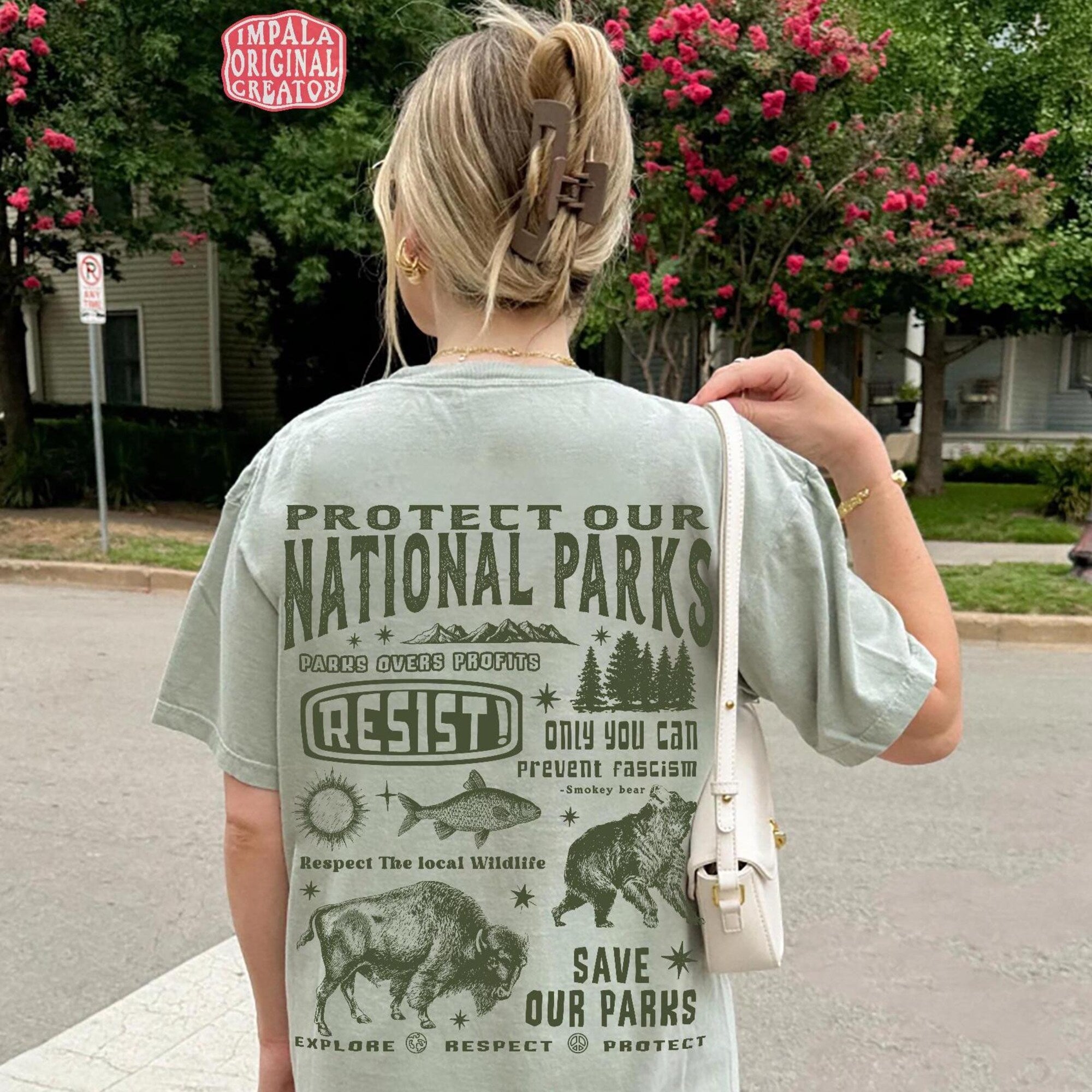 Protect Our National Parks Comfort Colors Shirt | Parks Over Profit - Image 2