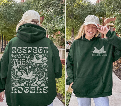 Respect the Locals Manta Ray Hoodie – Ocean Conservation Pullover - Image 5