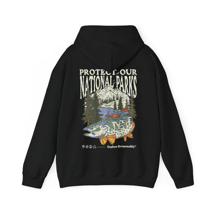 Protect Our National Parks Retro Fish Hoodie - Image 6