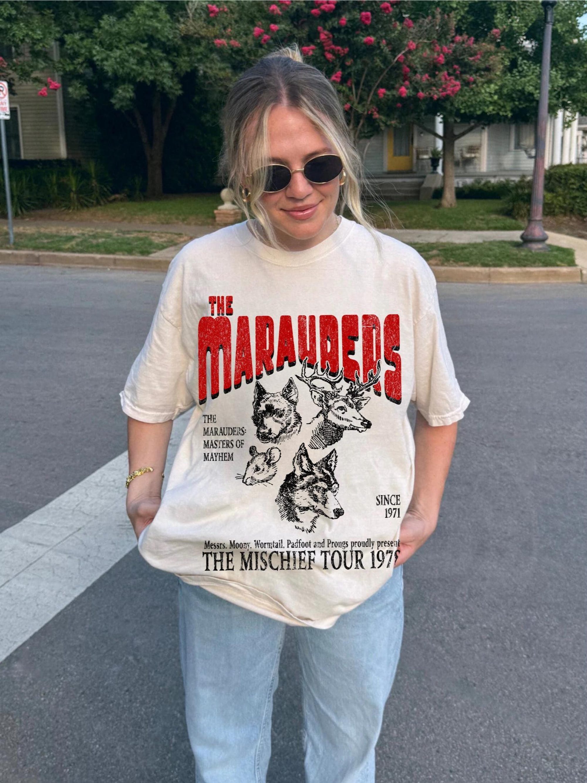 Marauders World Tour Comfort Colors Unisex Vintage Tee - Image 2