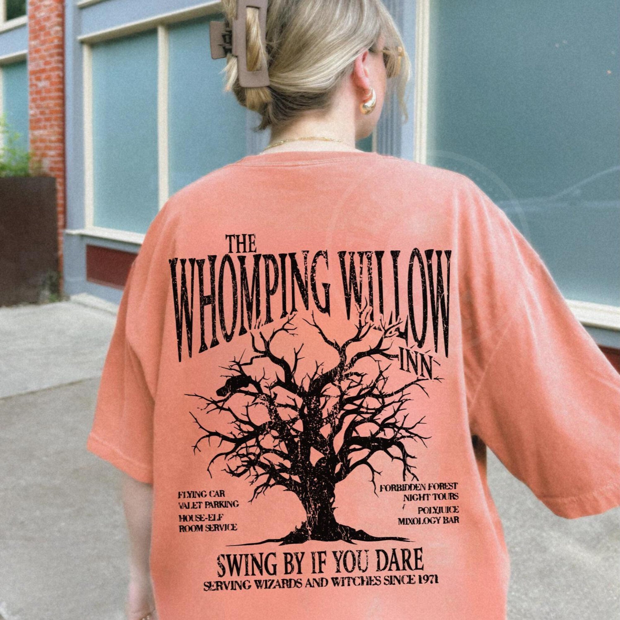Whomping Willow Unisex Comfort Colors Tee – Vintage Wizard Vibe - Image 5