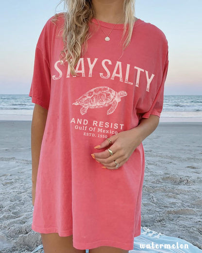 Stay Salty Gulf of Mexico Resistance Comfort Colors® Tee - Image 4