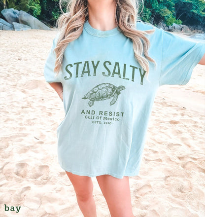 Stay Salty Gulf of Mexico Resistance Comfort Colors® Tee - Image 5