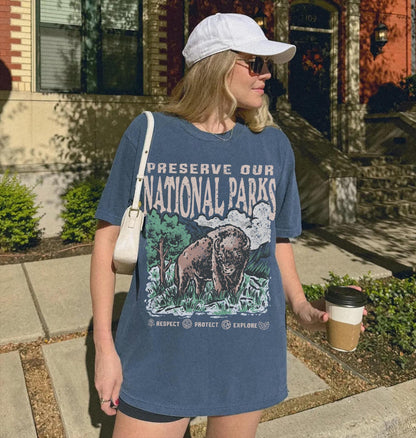 Protect National Parks Bison Tee | Comfort Colors® Unisex - Image 5