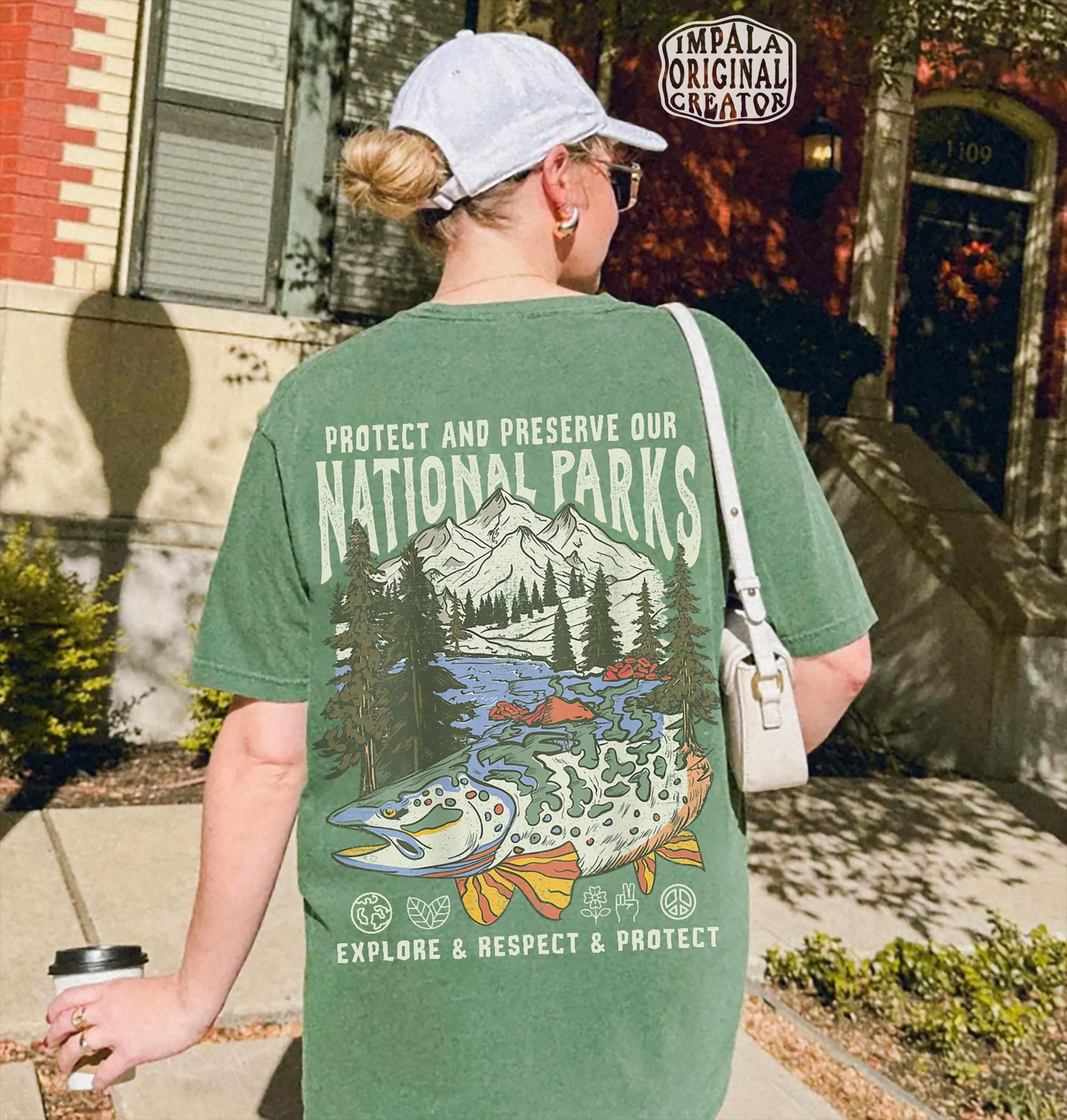 90s National Parks Tee – Front & Back Print, Comfort Colors