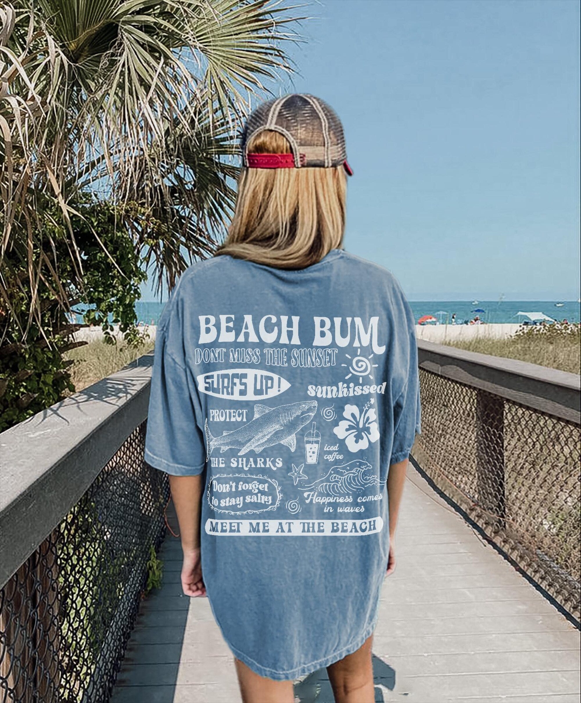 Beach Bum Comfort Colors Tee – Coconut Girl Surf Shirt