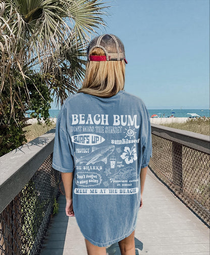 Beach Bum Comfort Colors Tee – Coconut Girl Surf Shirt