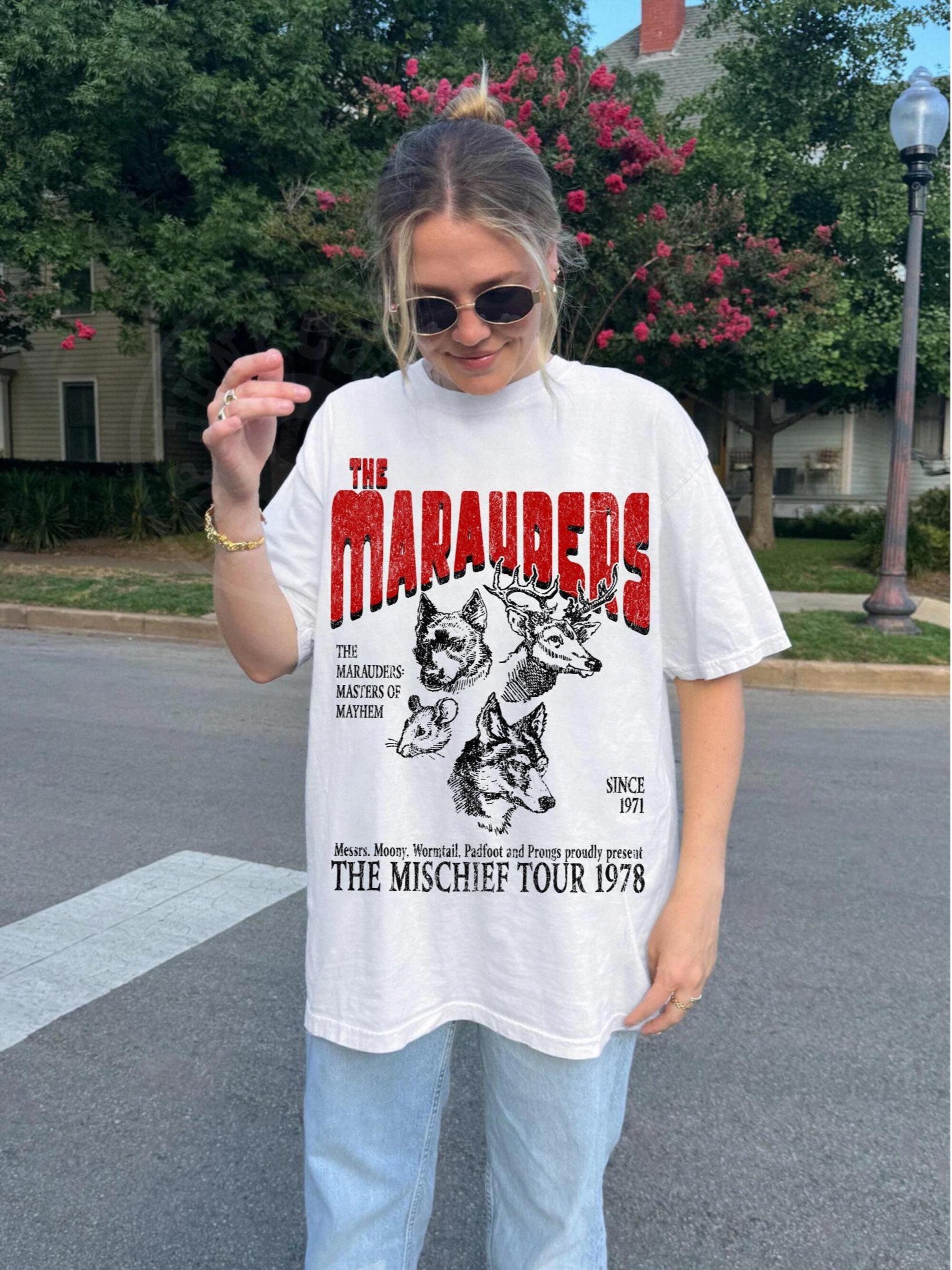 Marauders World Tour Vintage Comfort Colors Unisex Tee - Image 2