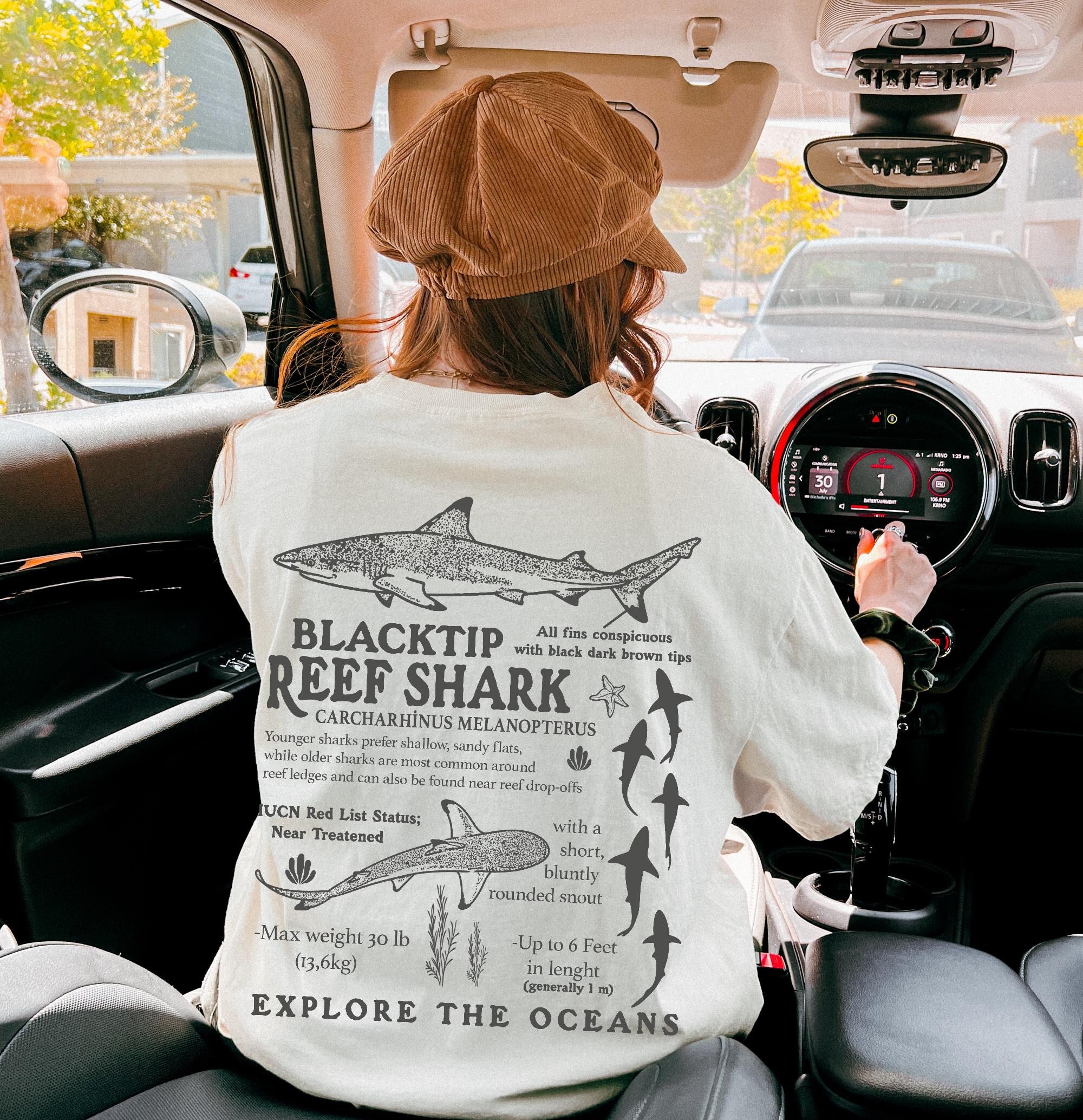 Blacktip Reef Shark Comfort Colors Garment-Dyed T-Shirt - Image 4