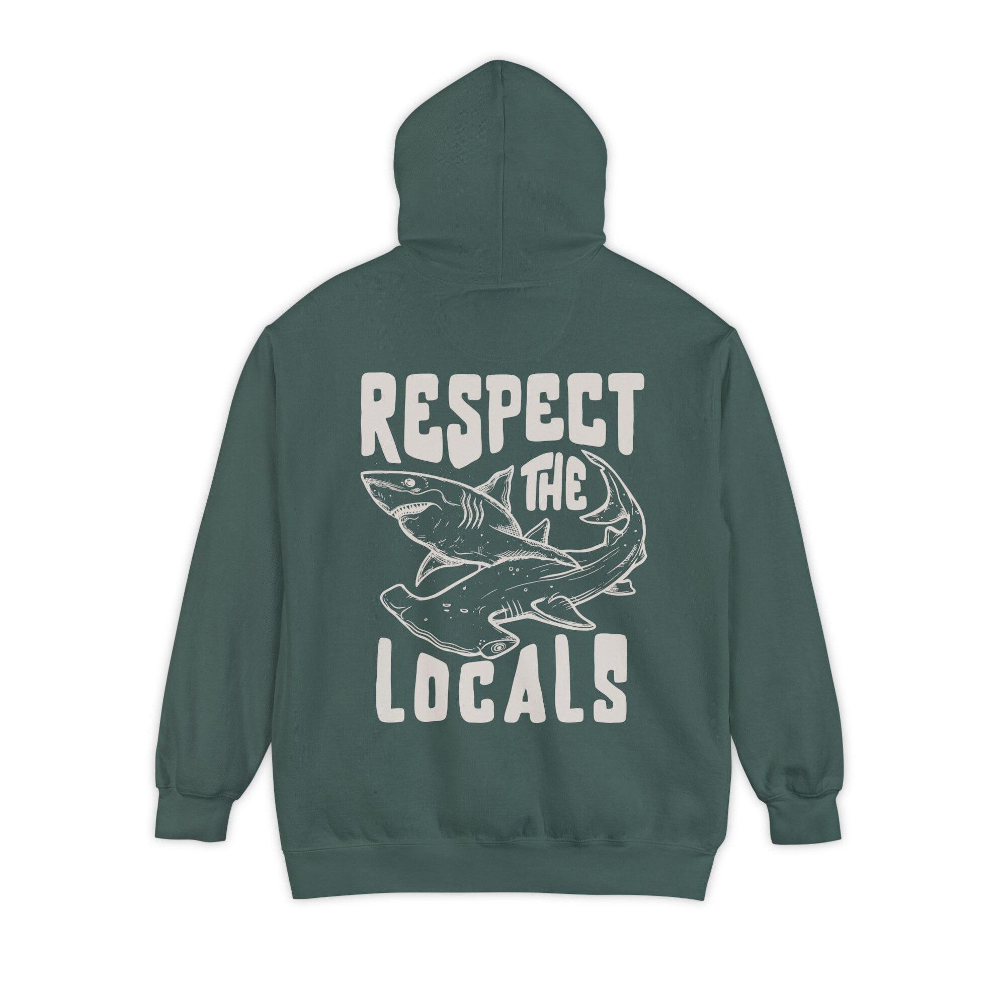 Respect The Local Hammerhead Shark Comfort Colors Hoodie - Image 7