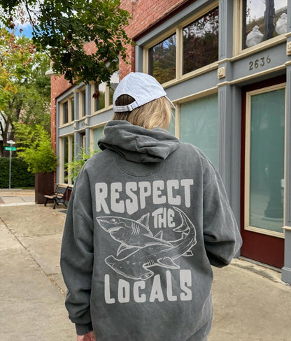 Respect The Local Hammerhead Shark Comfort Colors Hoodie