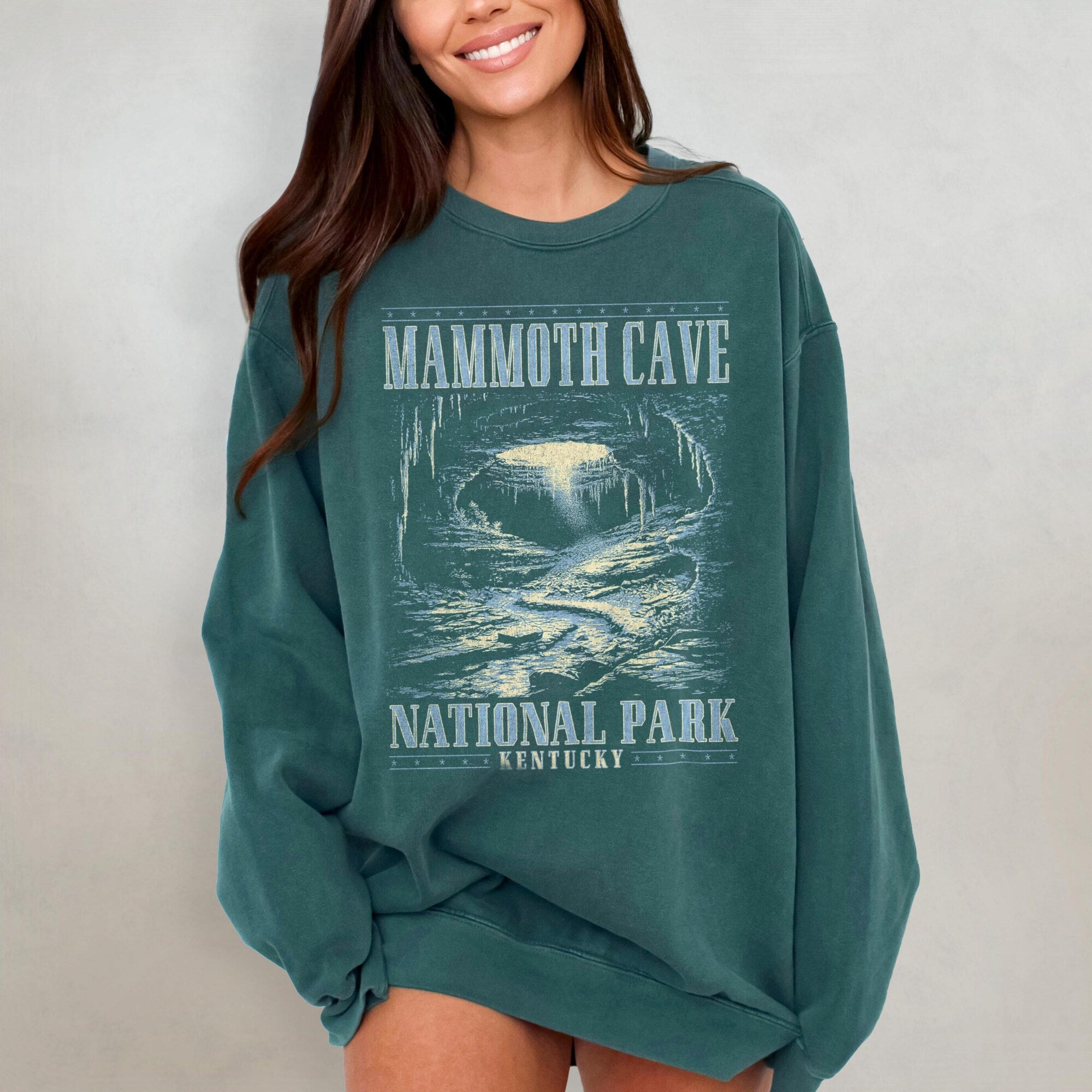 Mammoth Cave National Park Vintage Crewneck Sweatshirt - Image 3
