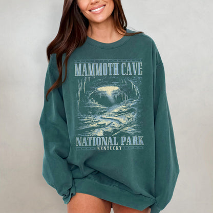 Mammoth Cave National Park Vintage Crewneck Sweatshirt - Image 3