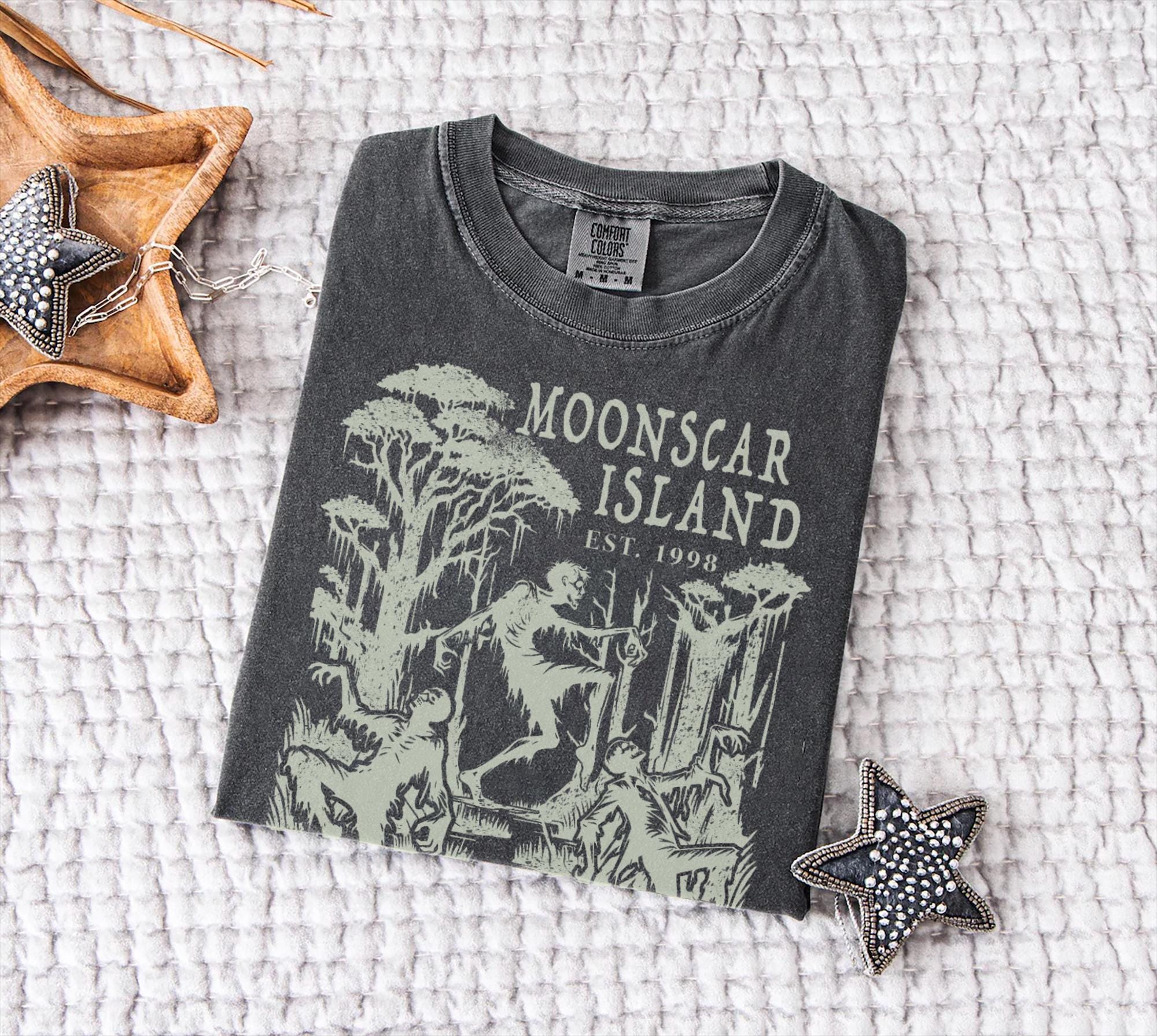Moonscar Island Retro Cartoon Tee (Comfort Colors 1717) - Image 2