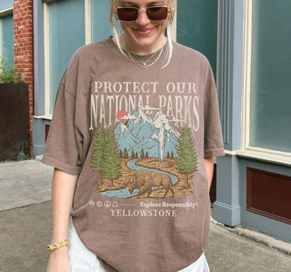 Rustic National Parks Comfort Colors® Tee | Respect Wildlife - Image 6