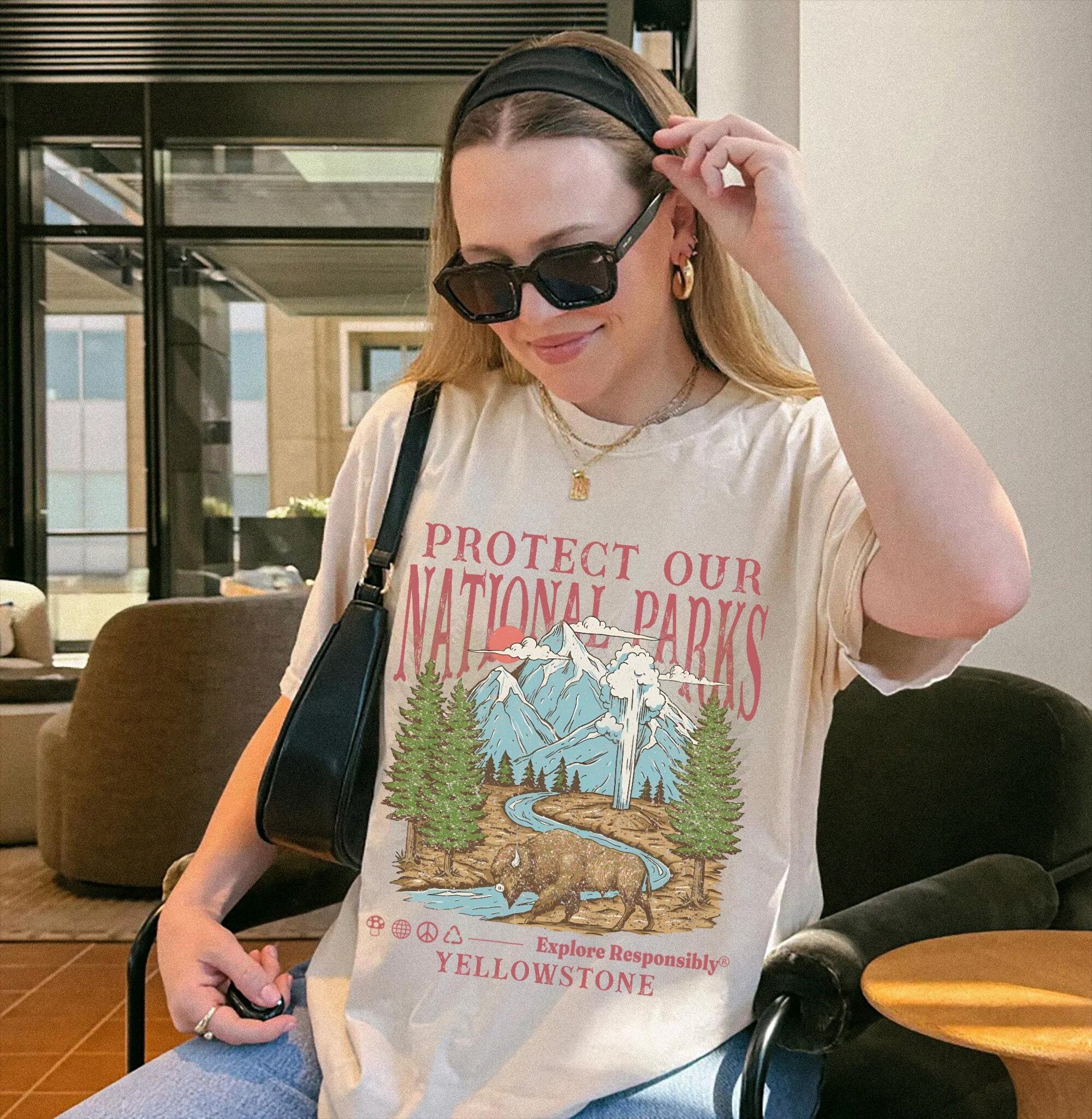 Rustic National Parks Comfort Colors® Tee | Respect Wildlife - Image 8
