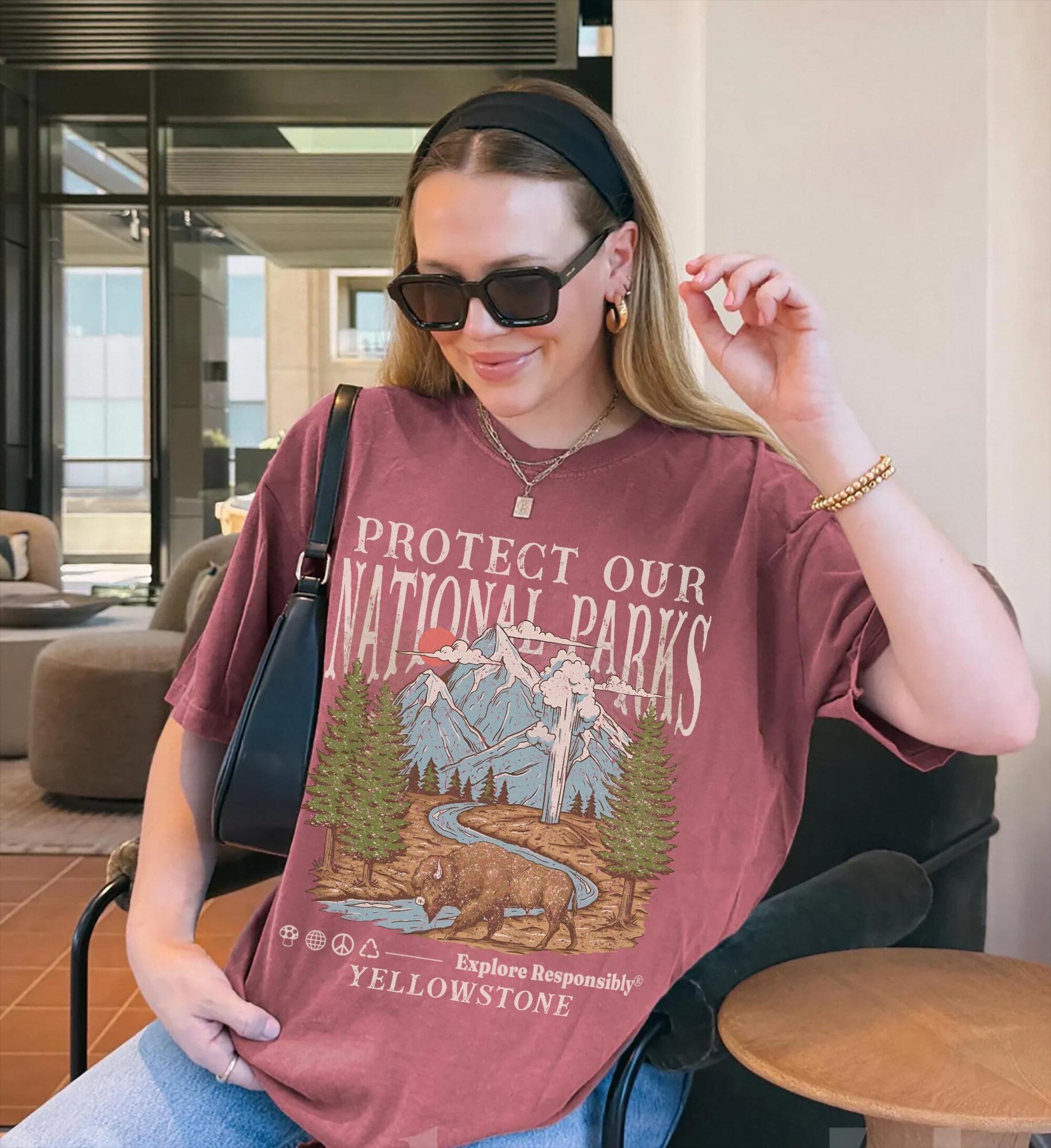 Rustic National Parks Comfort Colors® Tee | Respect Wildlife - Image 7