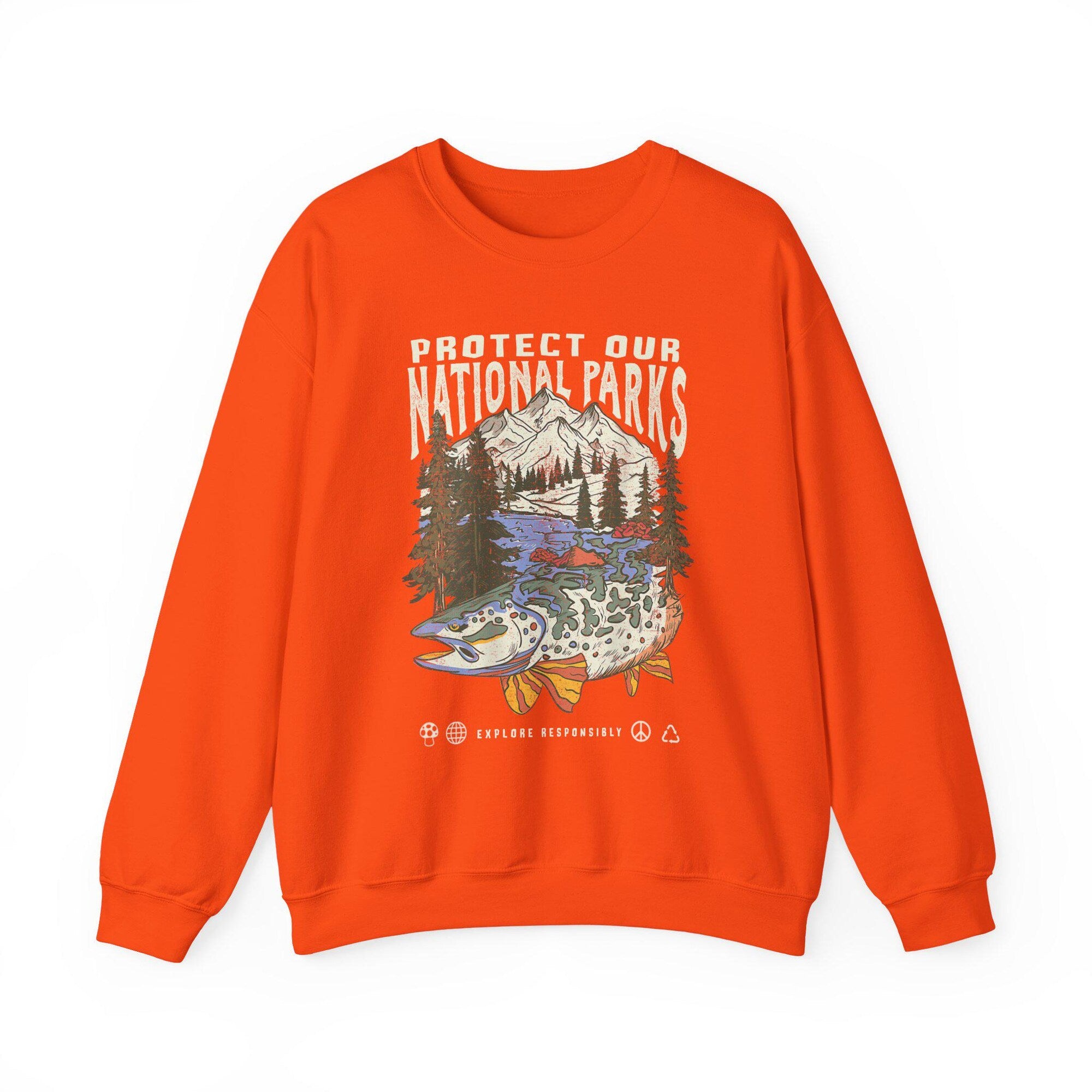 90s National Parks Crewneck Sweatshirt – Respect Wildlife - Image 7