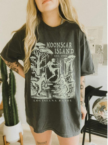 Moonscar Island Retro Cartoon Tee (Comfort Colors 1717) - Image 3