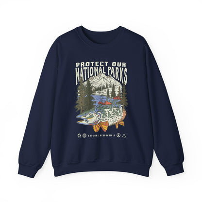 90s National Parks Crewneck Sweatshirt – Respect Wildlife - Image 8