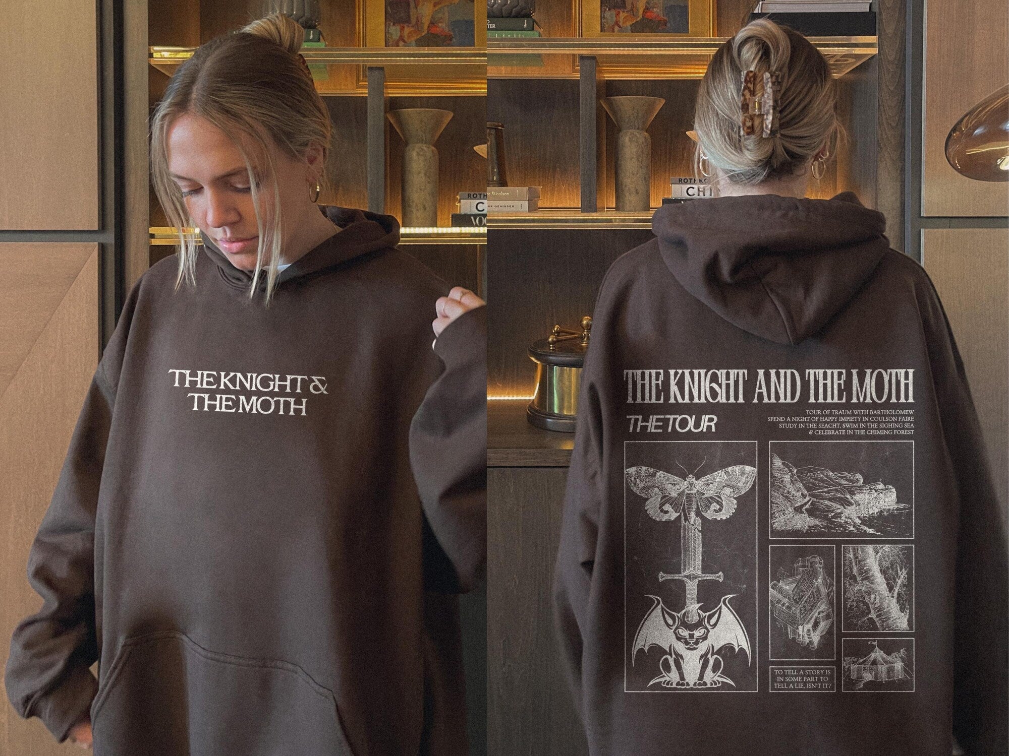 The Knight & the Moth Hoodie – Official Rachel Gillig Merch - Image 9