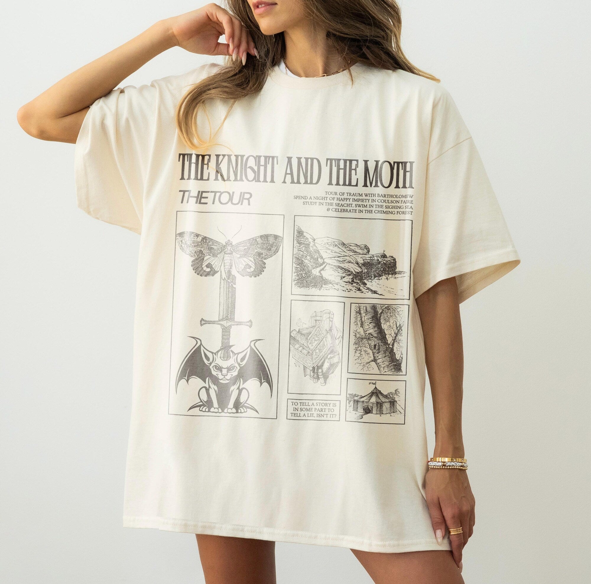 Bartholomew Gargoyle Tee – The Knight & the Moth (Licensed) - Image 2