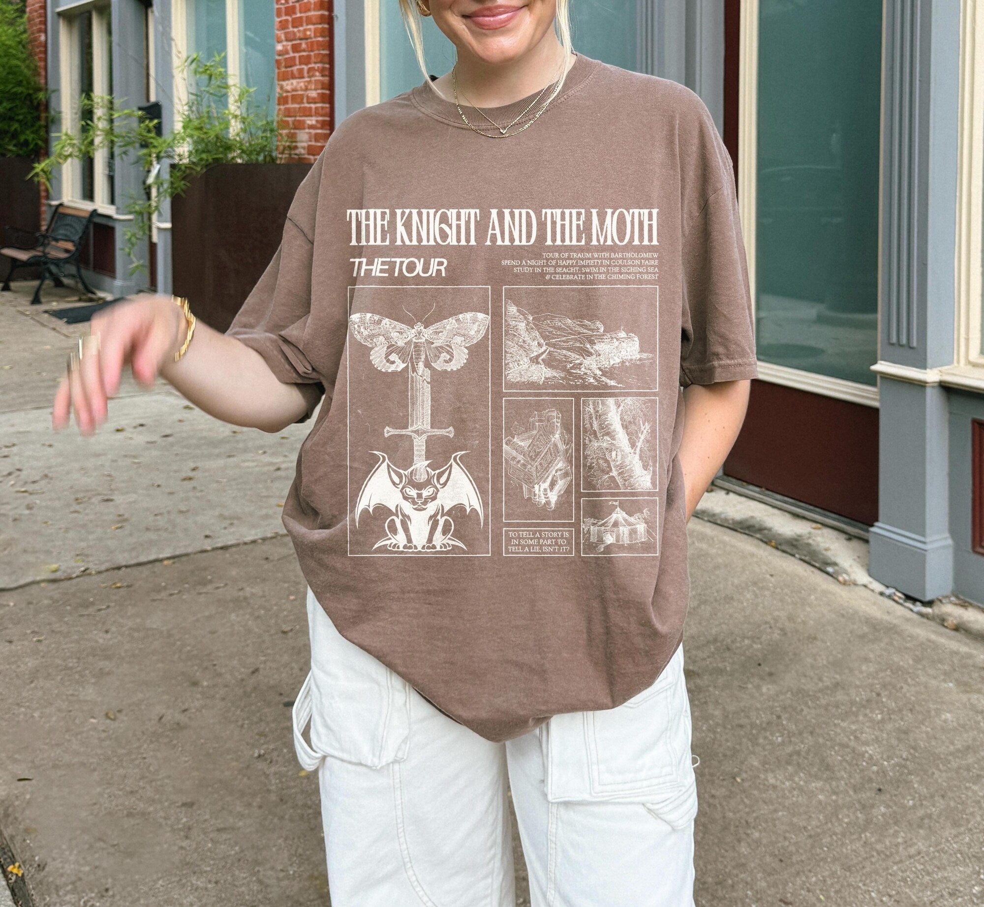 Bartholomew Gargoyle Tee – The Knight & the Moth (Licensed) - Image 4