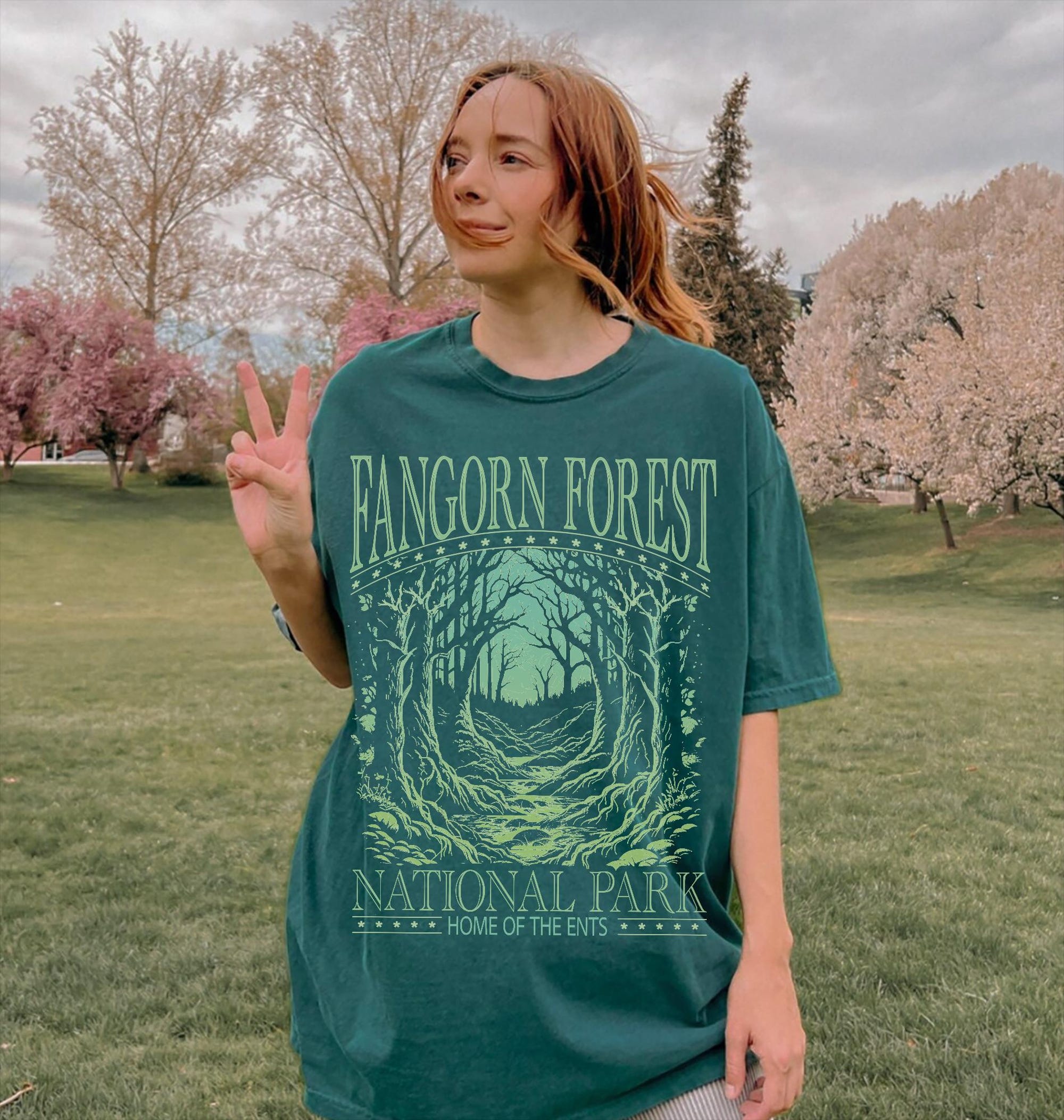 Fangorn Forest Bookish Comfort Colors® Tee – Nature Reader Gift - Image 3