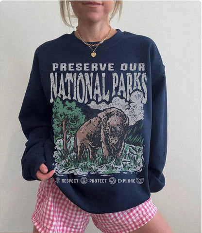 National Parks Crewneck Sweatshirt - Cozy Hiking Apparel - Image 5