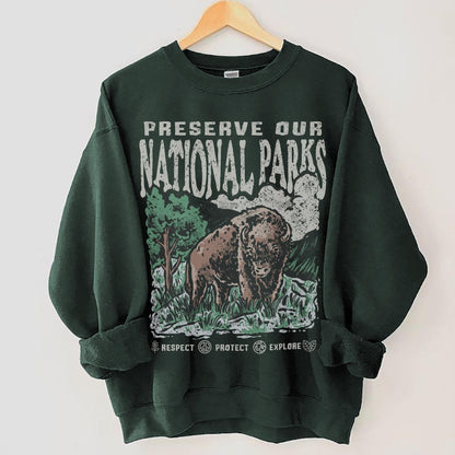 National Parks Crewneck Sweatshirt - Cozy Hiking Apparel - Image 2