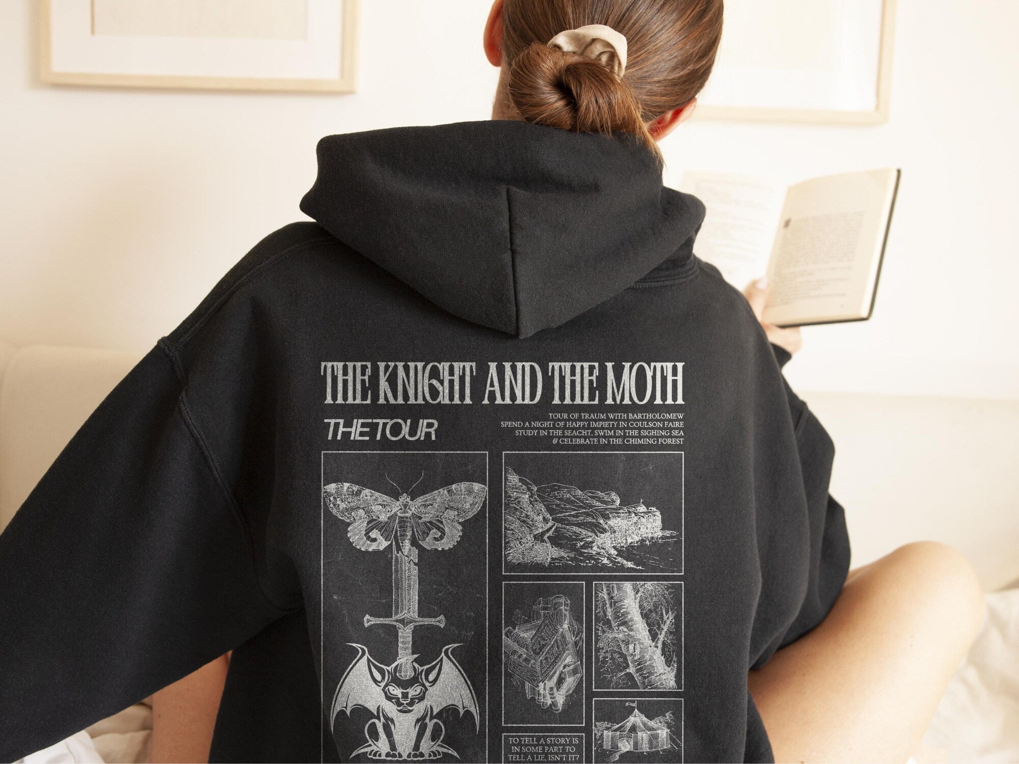 The Knight & the Moth Hoodie – Official Rachel Gillig Merch - Image 4