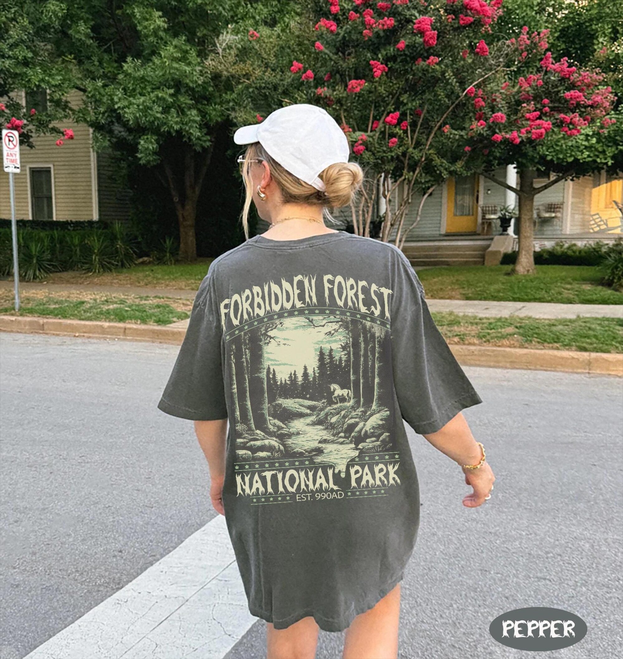 Forbidden Forest Bookish Comfort Colors Tee | Wizard Park Vibes