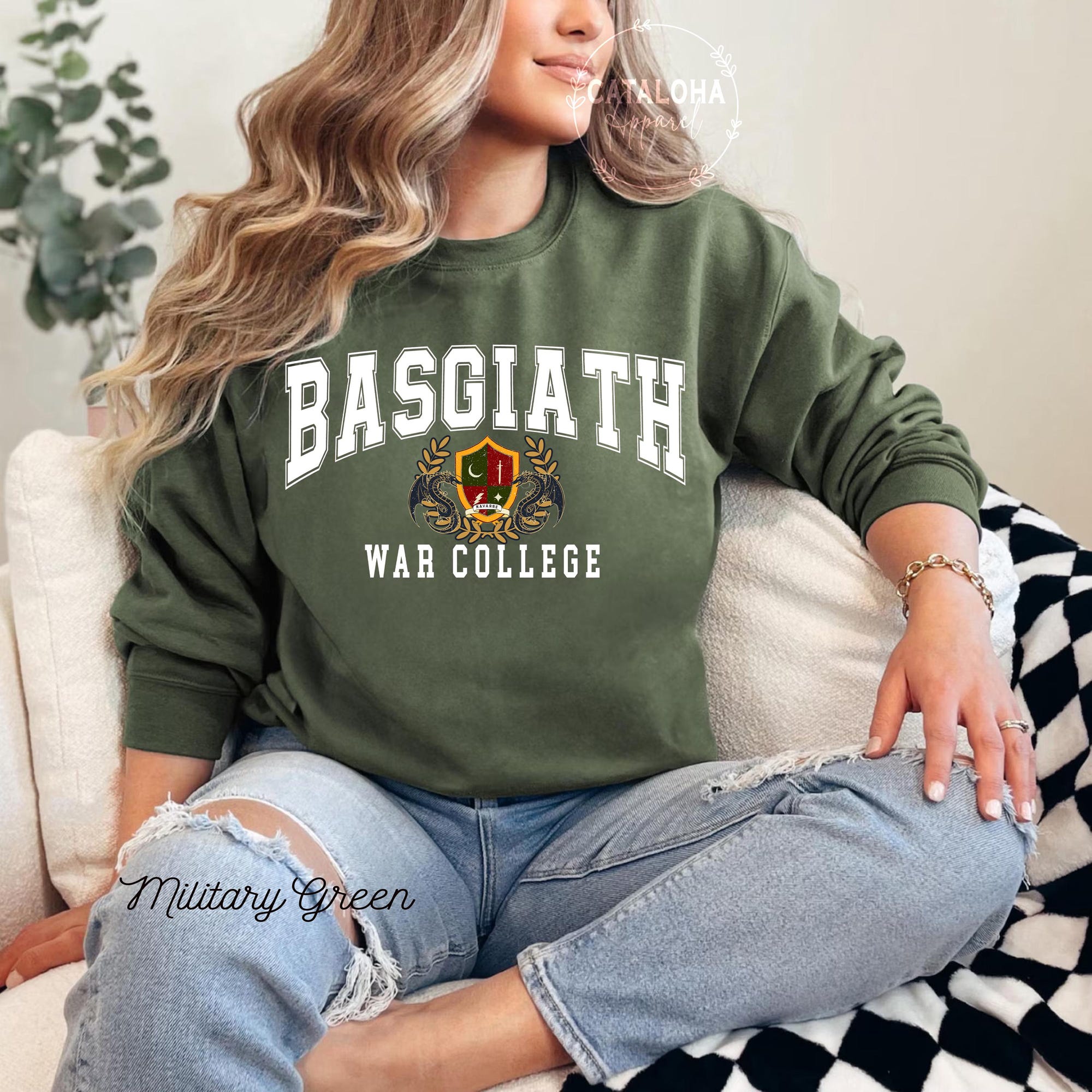 Basgiath War College Vintage Sweatshirt | Fourth Wing - Image 8