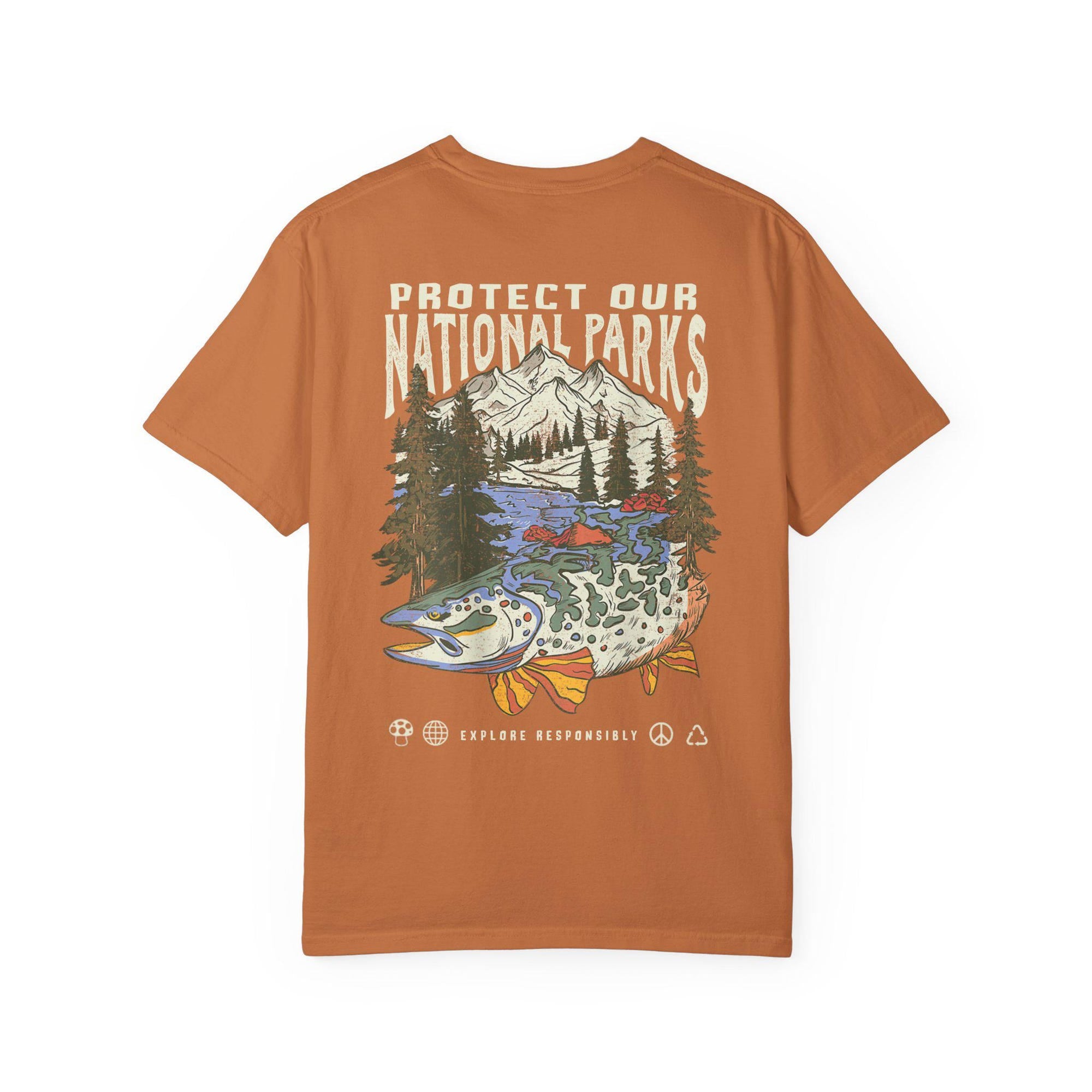 National Parks Comfort Colors Tee – Vintage Camping T-Shirt - Image 4
