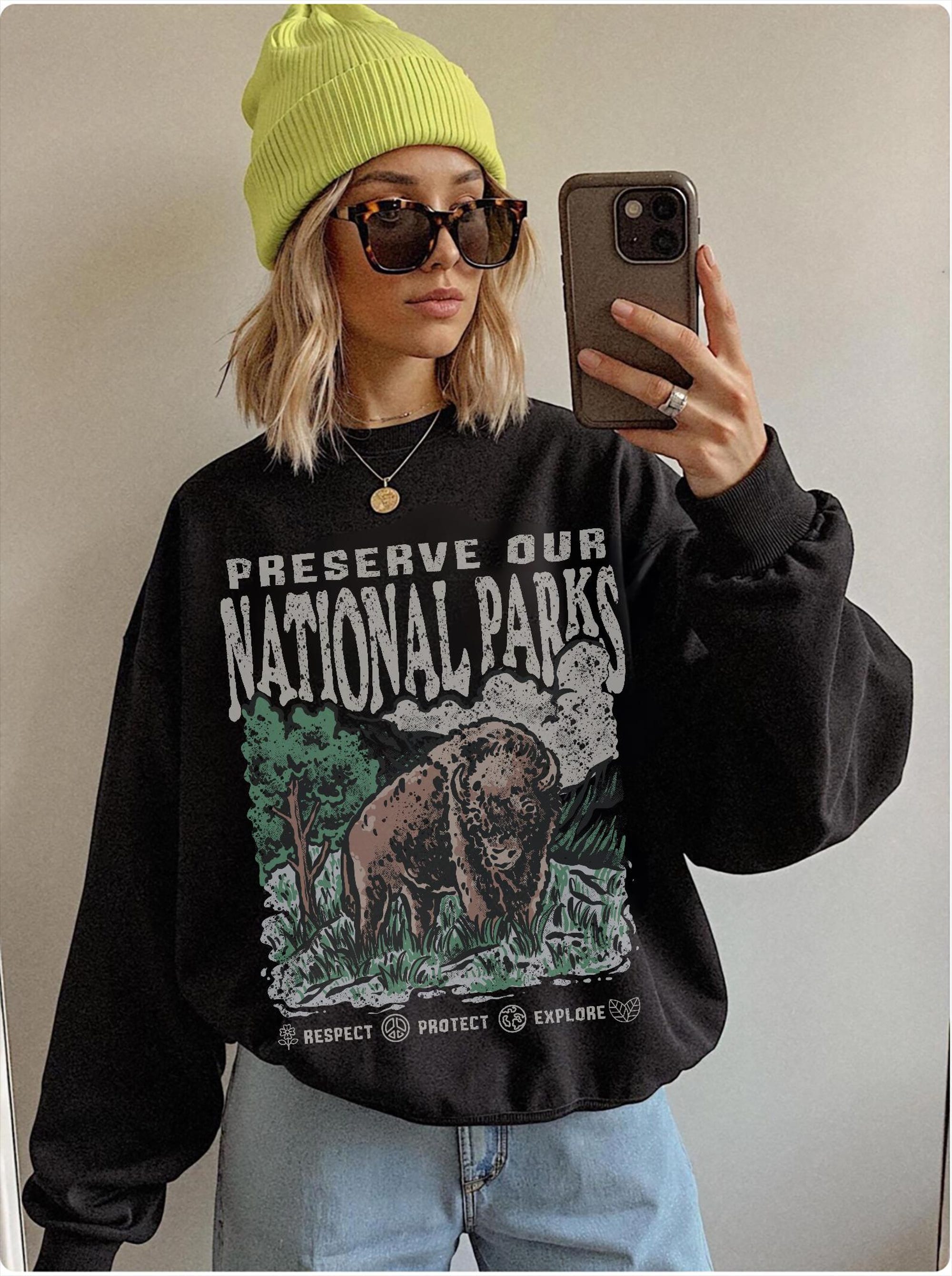 National Parks Crewneck Sweatshirt - Cozy Hiking Apparel - Image 6