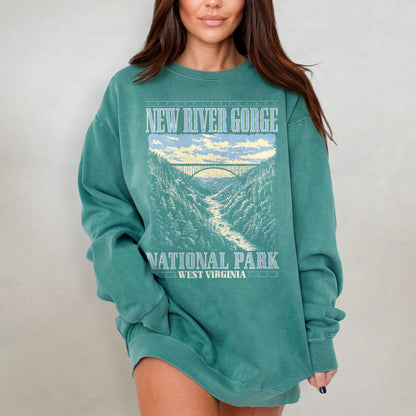 New River Gorge National Park Crewneck Sweatshirt - Image 4